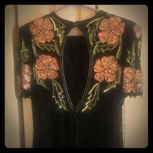 Vintage sequined evening dress
